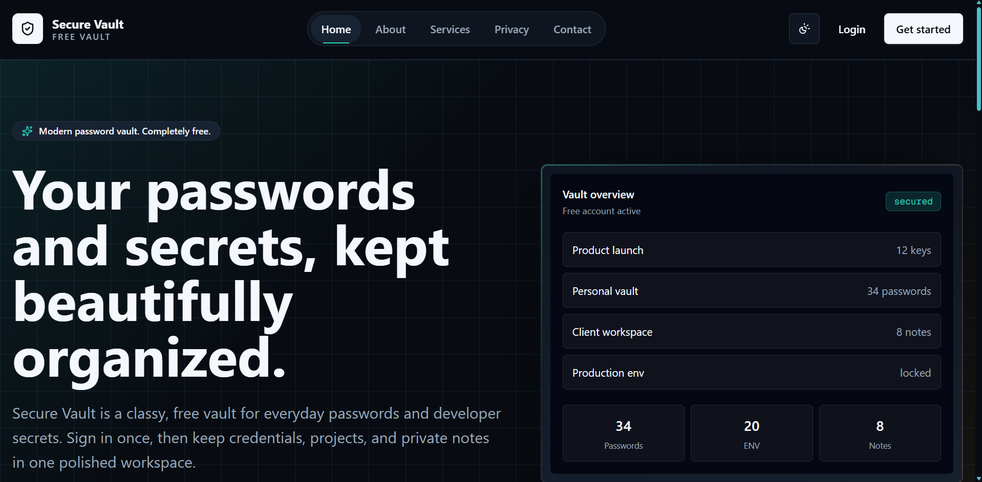 Swift Vault — screenshot